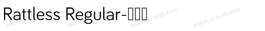 Rattless Regular字体转换